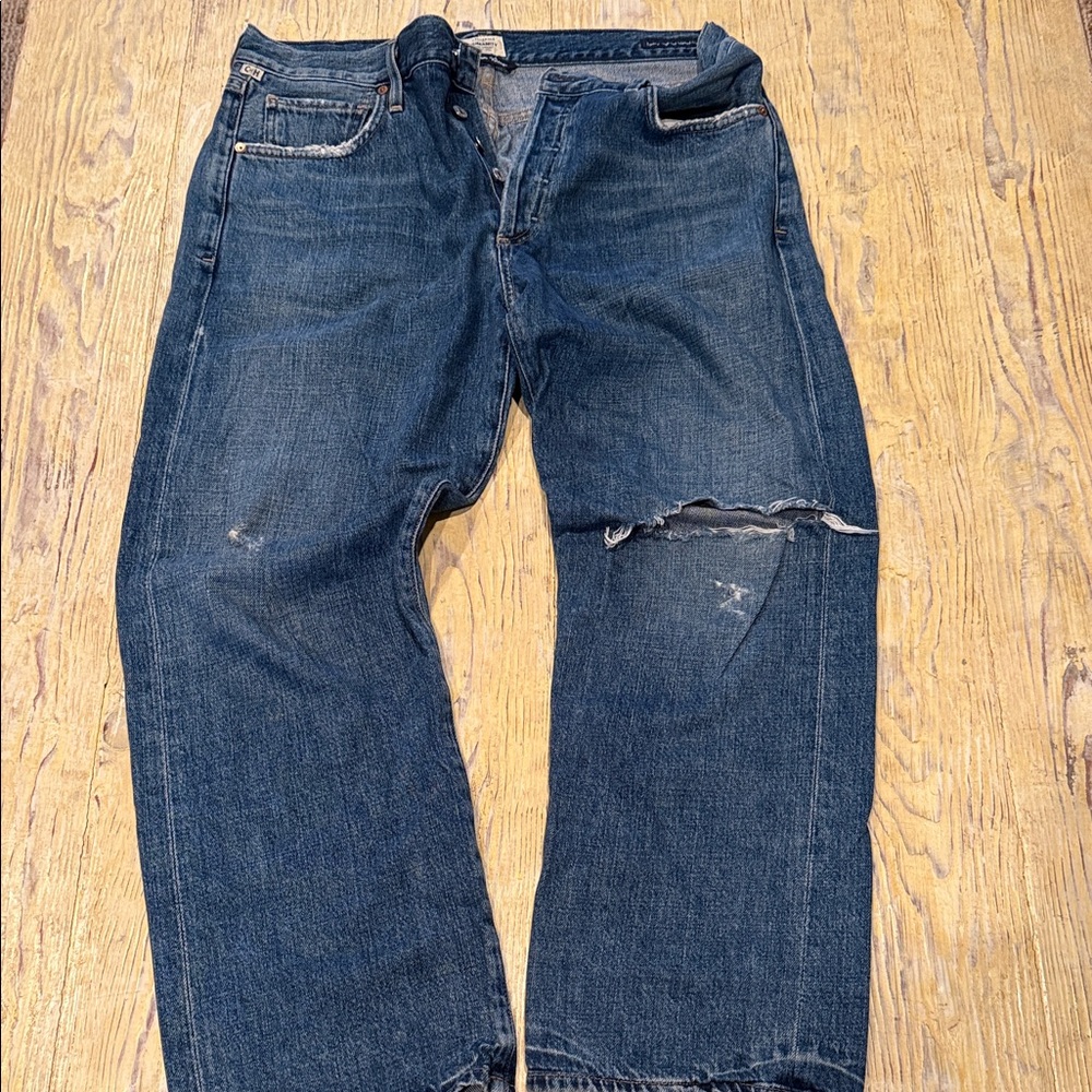 Citizens Of Humanity Emery high rise relaxed crop button fly